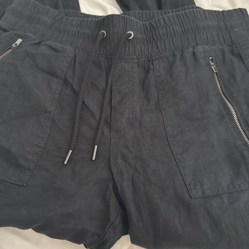 Athleta Black Drawstring Jogger Pants - Picture 3 of 4